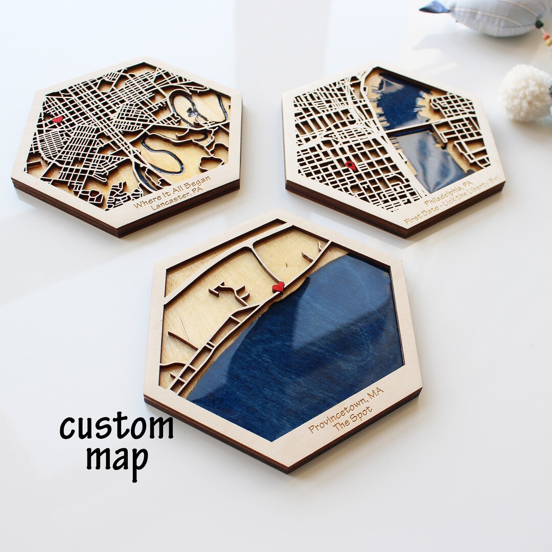 Custom 3d wooden map of Hampden County,Massachusetts,United States main image 1