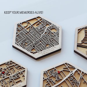 Carte hexagonale de la ville de Midland, TEXAS | Décoration artistique de carte, art mural moderne, décoration d'intérieur élégante