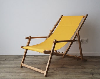 Wooden folding beach chairs with armrests, Folding Lounge chair, Outdoor chair, Patio furniture, Sun lounger, Garden decor, Lounge set