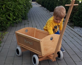 wooden wagon for toddler