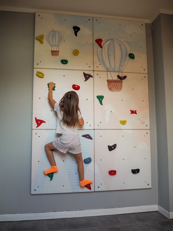 Muro de escalada para niños, escalador Montessori, escalador para niños  pequeños, gimnasio de escalada para niños pequeños, gimnasio de escalada de  madera, parque infantil interior, presas de escalada -  México