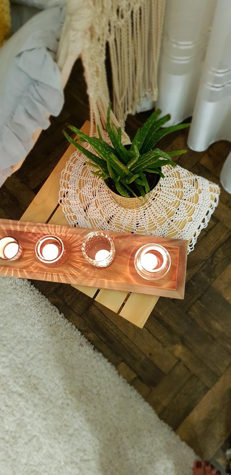 Wood plant stand Wood coffee table Coffee table book Coffee Etsy