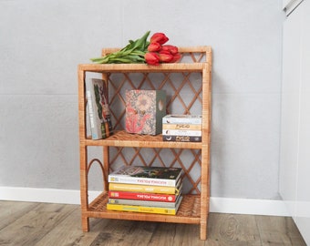 Small rattan bookcase deals