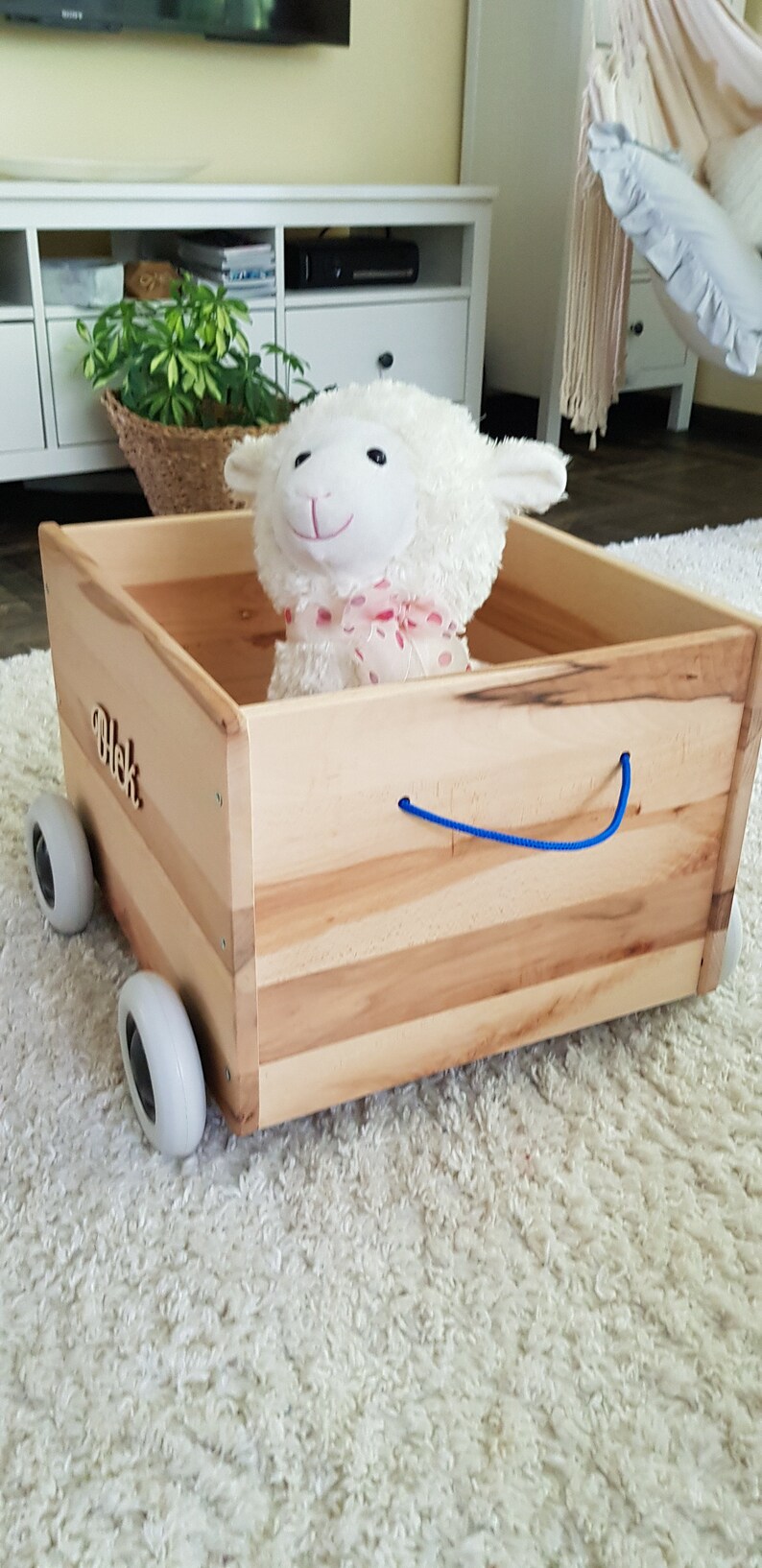 personalized wooden toy box