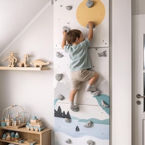 Montessori Kids Climbing Wall, Indoor Playground, Toddler Climber