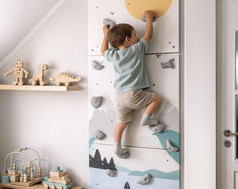 Ścianka wspinaczkowa Montessori Kids, kryty plac zabaw, ścianka wspinaczkowa dla maluchów