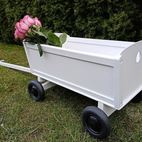 Baby Flower Girl Wagon Wooden 