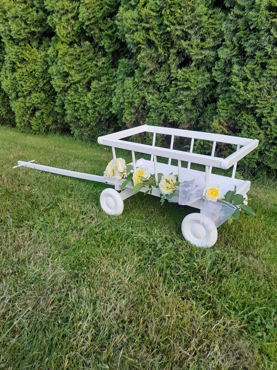 Personalized Wedding Wagon for Baby, Flower Girl Wagon, Wooden