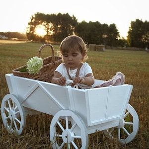 Gepersonaliseerde bruiloft wagen voor baby, wagen bloemenmeisje, houten wagen wagen, houten wagen voor peuters, huwelijksgeschenken, bruiloft decoraties