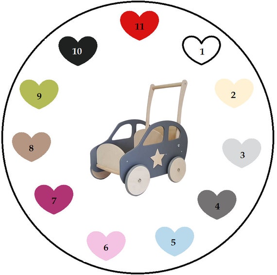 personalised wooden baby walker