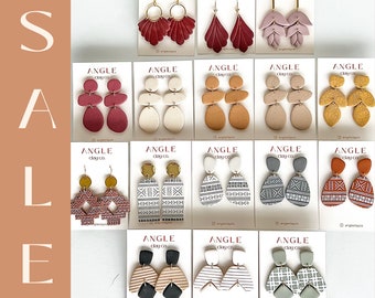 SALE Dangle Earrings | Small Business Saturday Sale | Clay Earrings | Hypoallergenic Posts/Ear Wires | Christmas Gifts for Friends