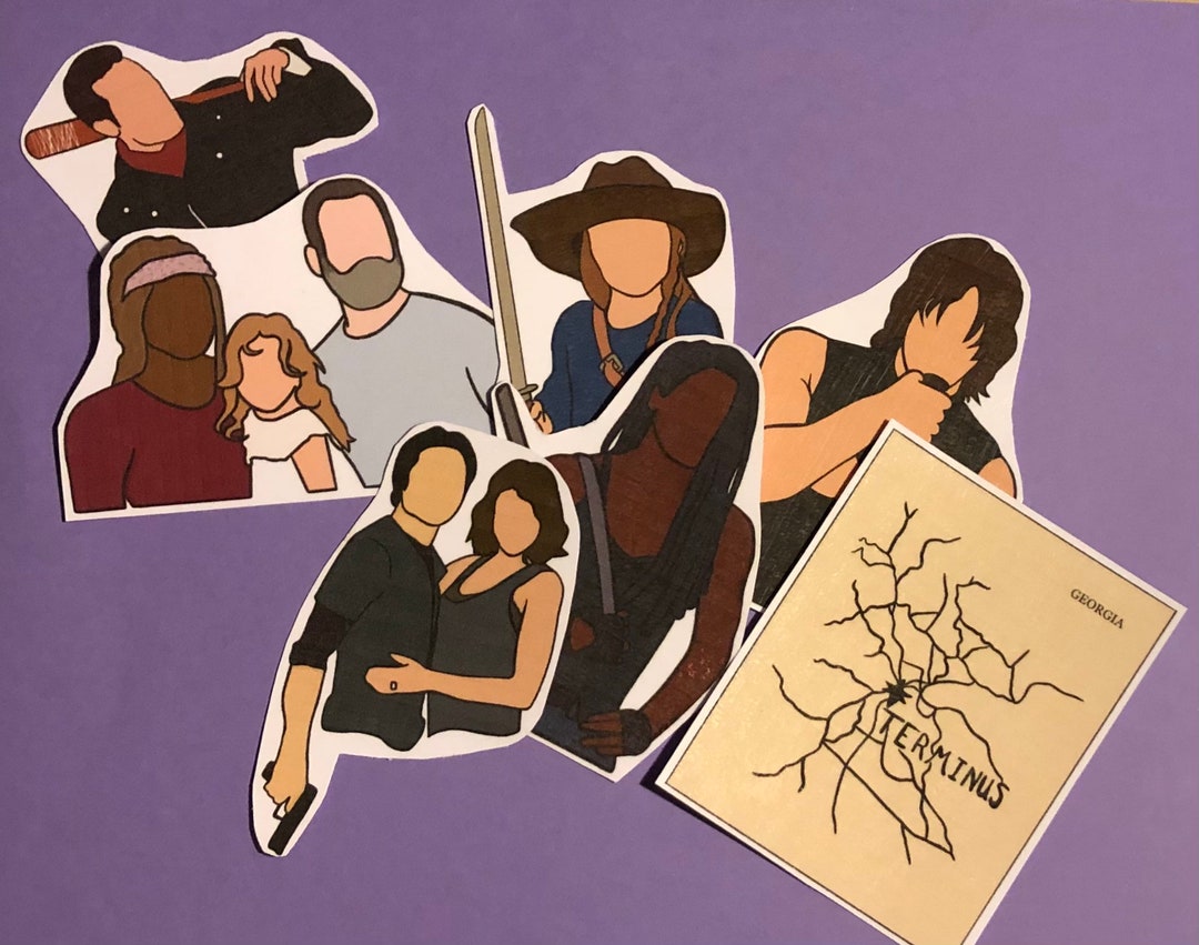The Walking Dead Stickers Decals Etsy