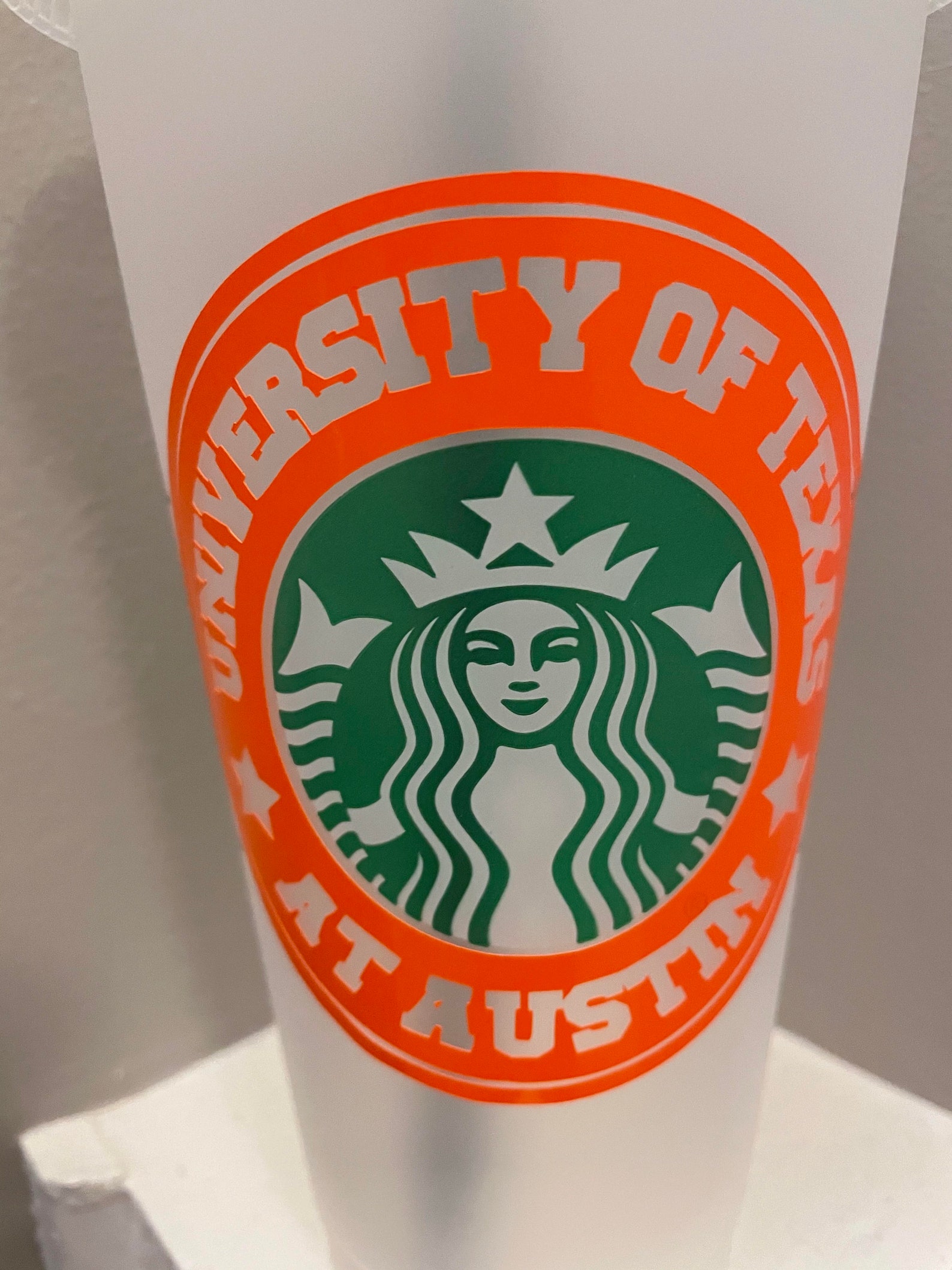 University of Texas at Austin Starbucks Cup Etsy