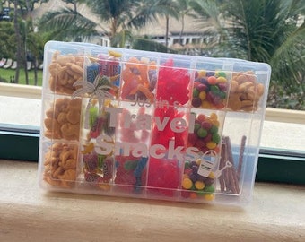 Snack Box Personalized Snack Box Snack Organizer Back to School Snack  Container School Supplies Travel Snack Box Trinket Box 