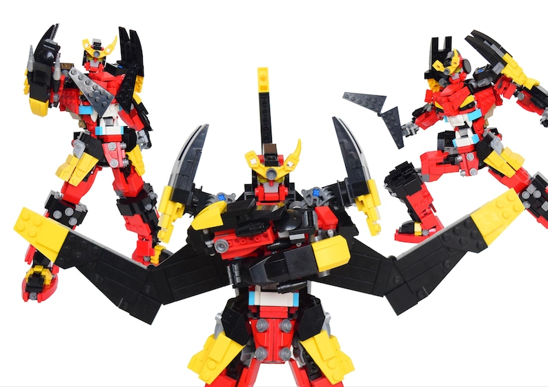 Gurren Lagann & Lazengann DUAL PACK Custom Building Etsy