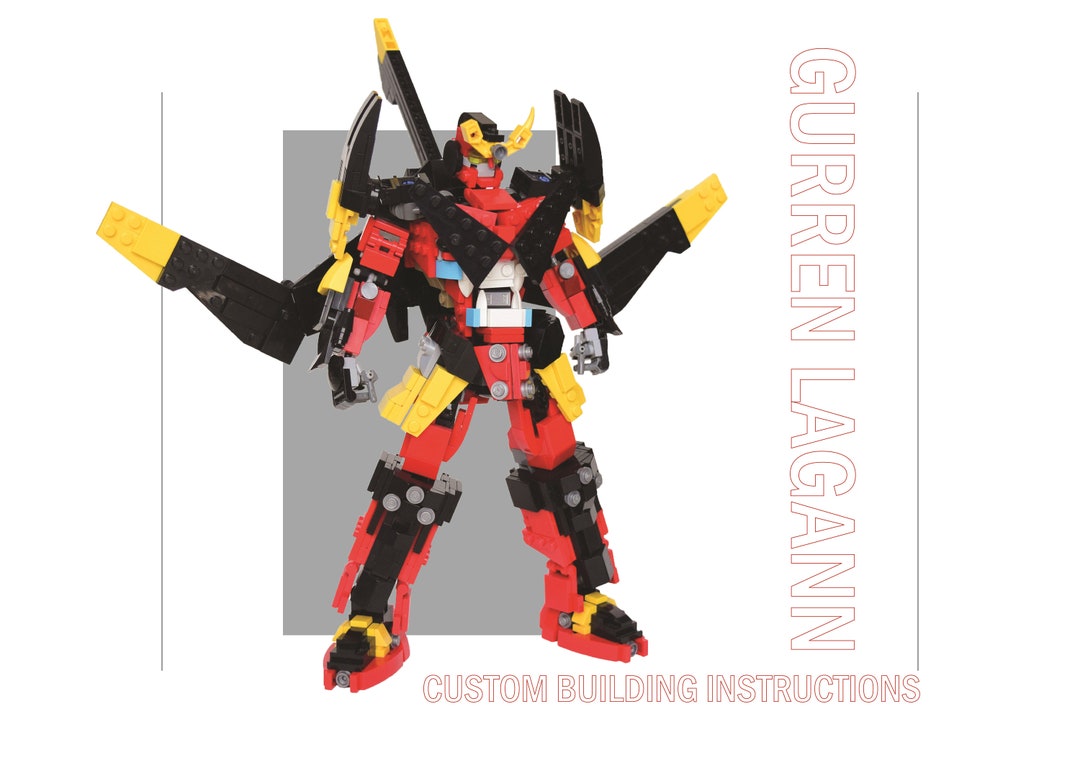 Gurren Lagann Custom Building Instructions Etsy