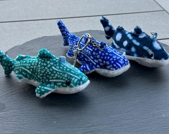 Whale Shark plush keychain/bag tag