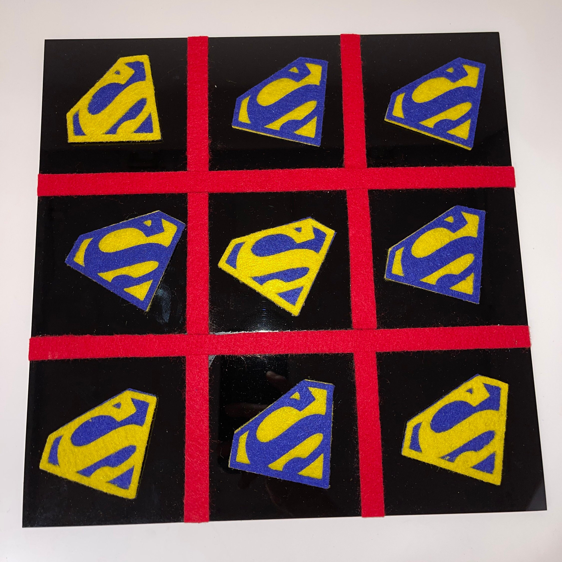 2 in 1 Superhero Game Board 12x12 Acrylic Board - Etsy UK