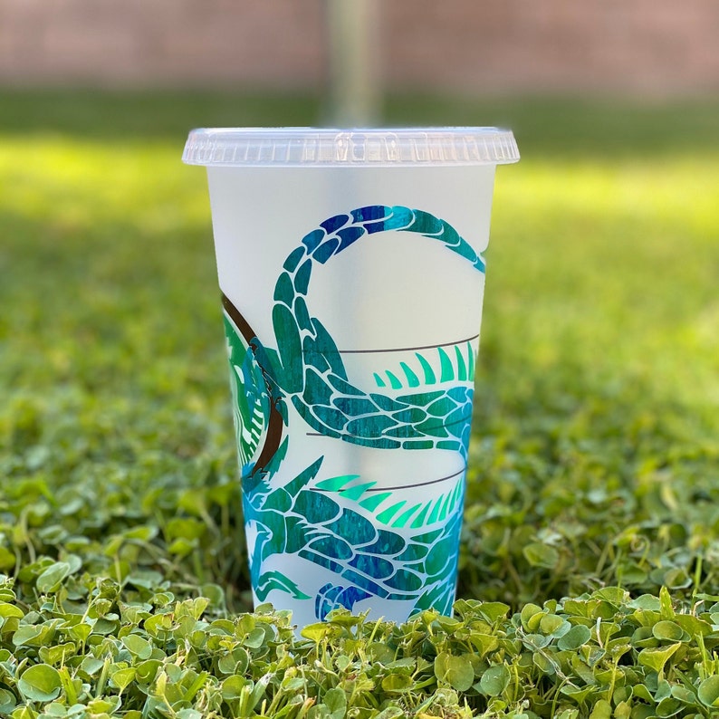 Holographic vinyl Dragon Starbucks Cup