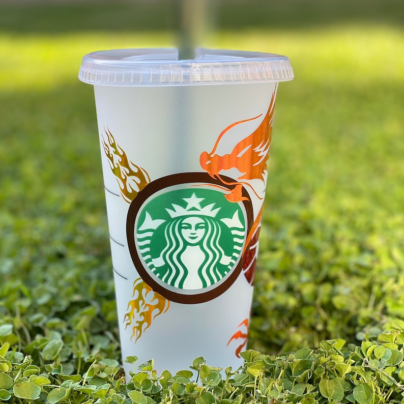 Holographic vinyl Dragon Starbucks Cup