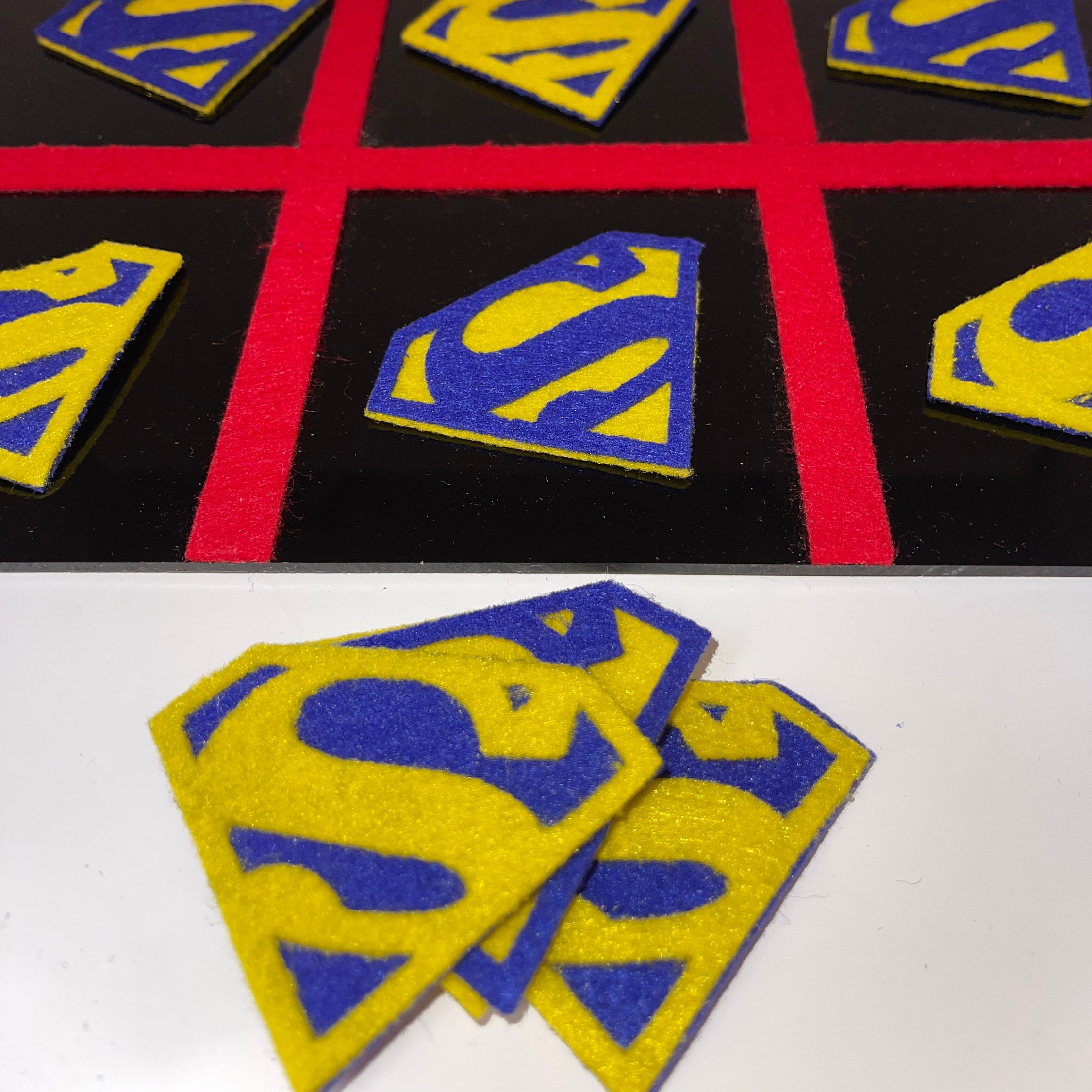 2 in 1 Superhero Game Board 12x12 Acrylic Board - Etsy UK