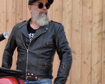 cafe racer vintage lederjacke