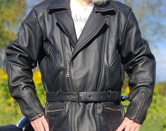 Veste de moto Spirit Motors XXL veste en cuir lourd veste de motard veste de chopper café racer