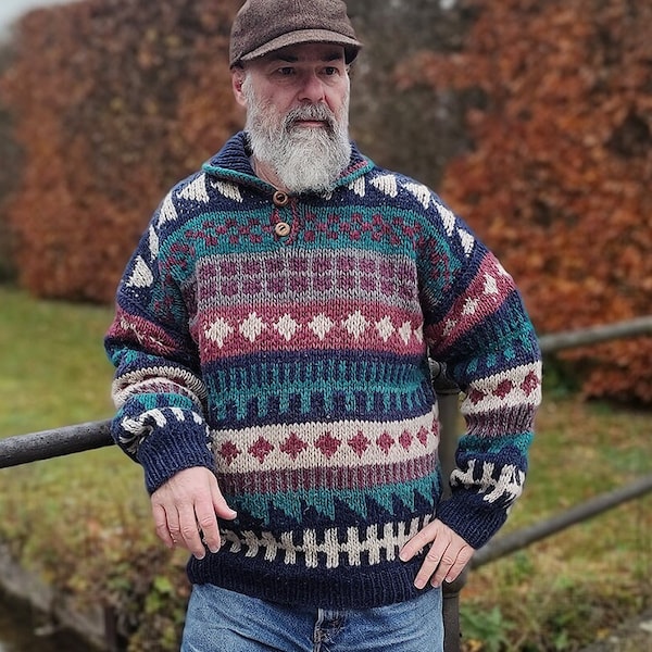 Strickpullover XL Pullover Wollpullover knitwear Sweater Vintagepulli