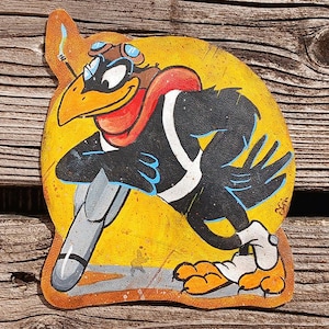 Handgemalter authentischer Air Force Patch 47th Bomb Squadron aus Leder