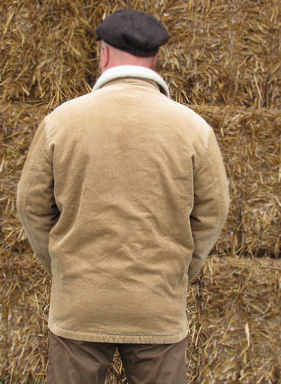 Cordjacke von H&M im Vintage Western Look Größe L Sherpafutter