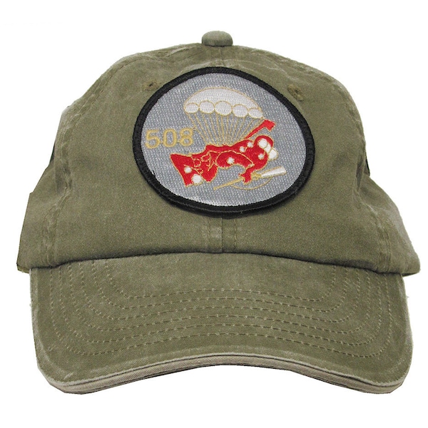 Armycap 608th Paratrooper leichte Cap mit 2 Patches Unigröße Baseballcap Air Force Cap