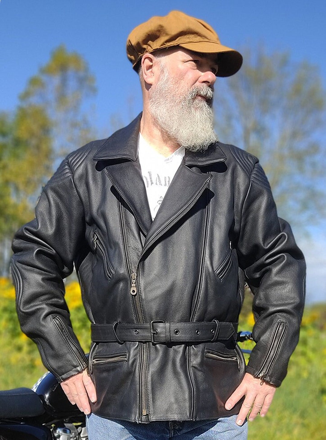 Motorradjacke Alte Lederjacken Kaufen Alte Motorrad Jacke Und Hose
