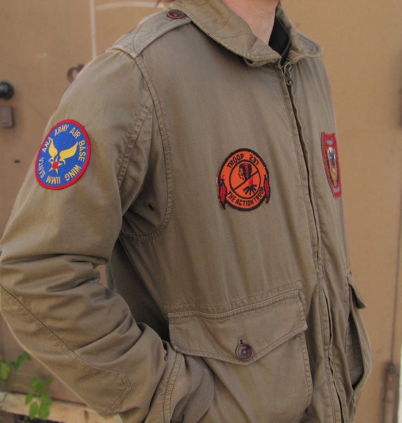 Vintage Army Air Force jacket "Troop 237", from R… - image 3