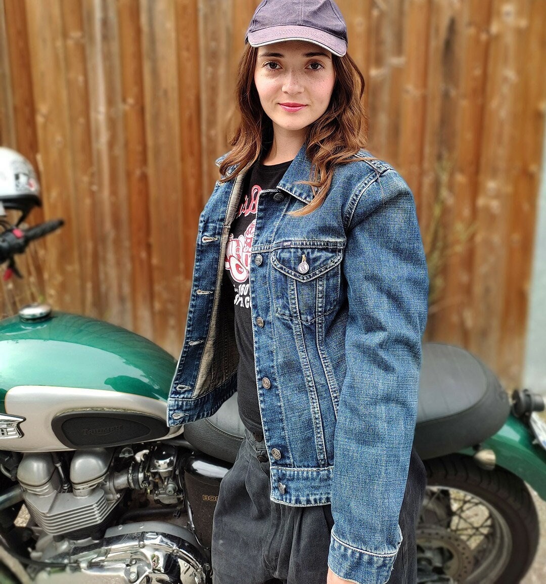 Girl Denim Jacket by GAS Darkbluewashed 