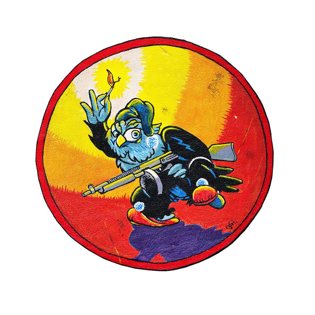 US Patch 420th Night Fighter Squadron Hand-painted Leather for Flight ...