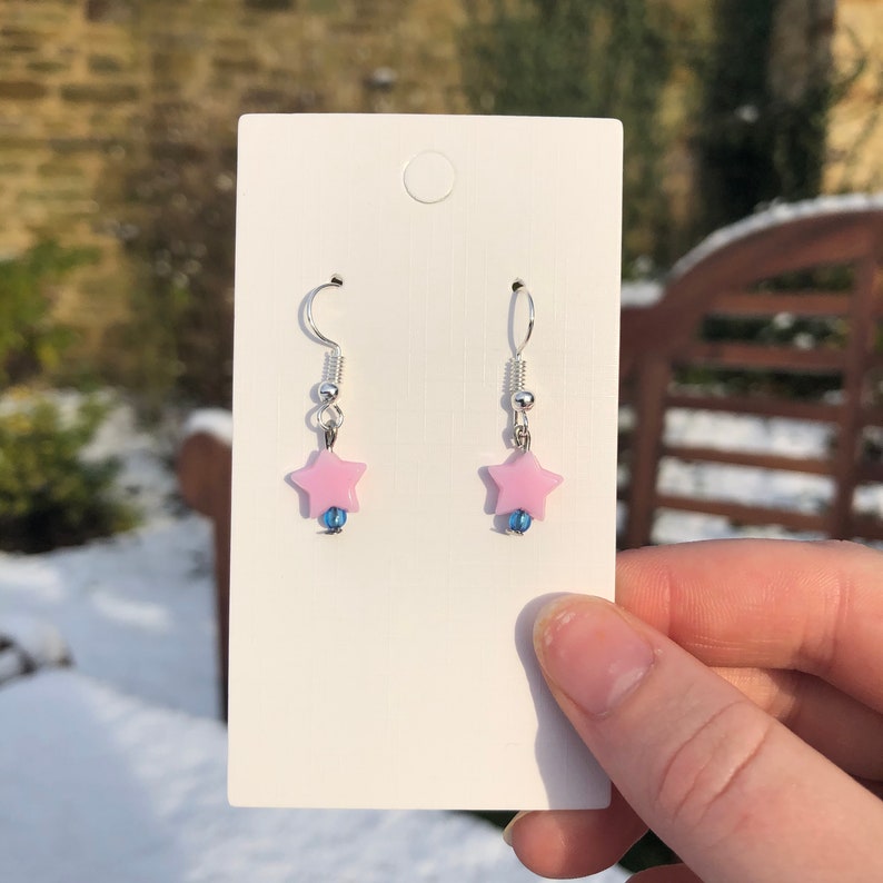 Pastel Star Earrings cute y2k