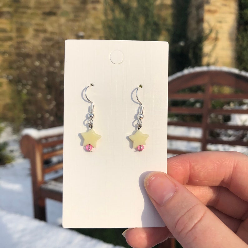 Pastel Star Earrings cute y2k