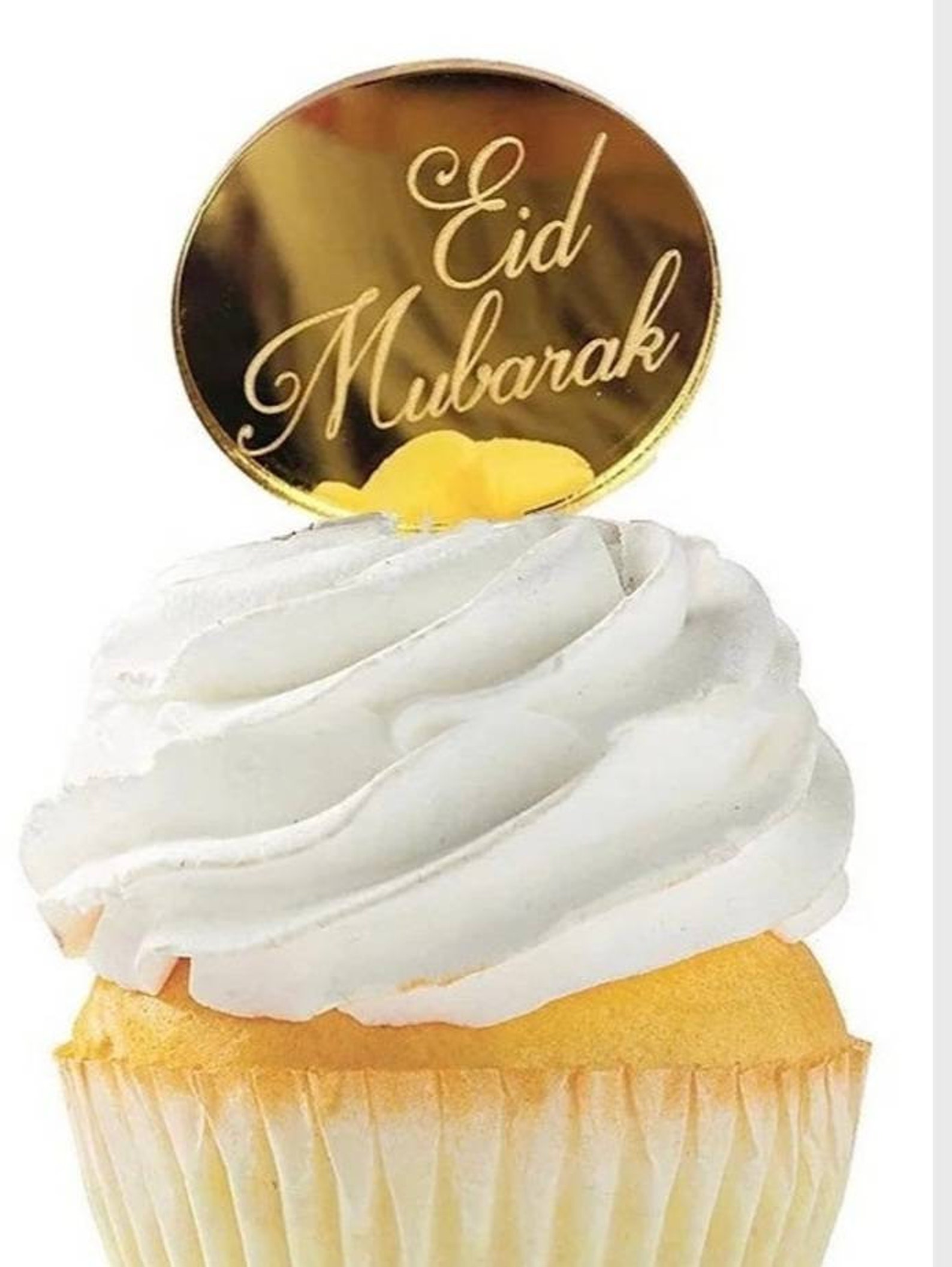 X3 Eid Mubarak cupcake toppers acrylic cake toppers Etsy