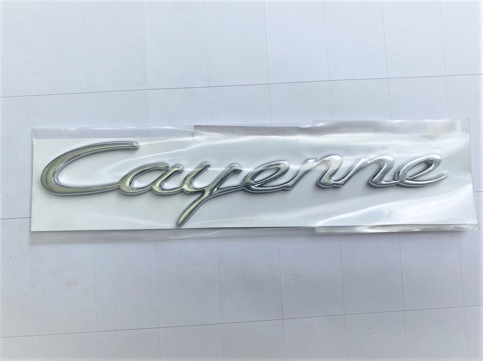 Replacement For Porsche Cayenne Emblem Silver Letters script Etsy