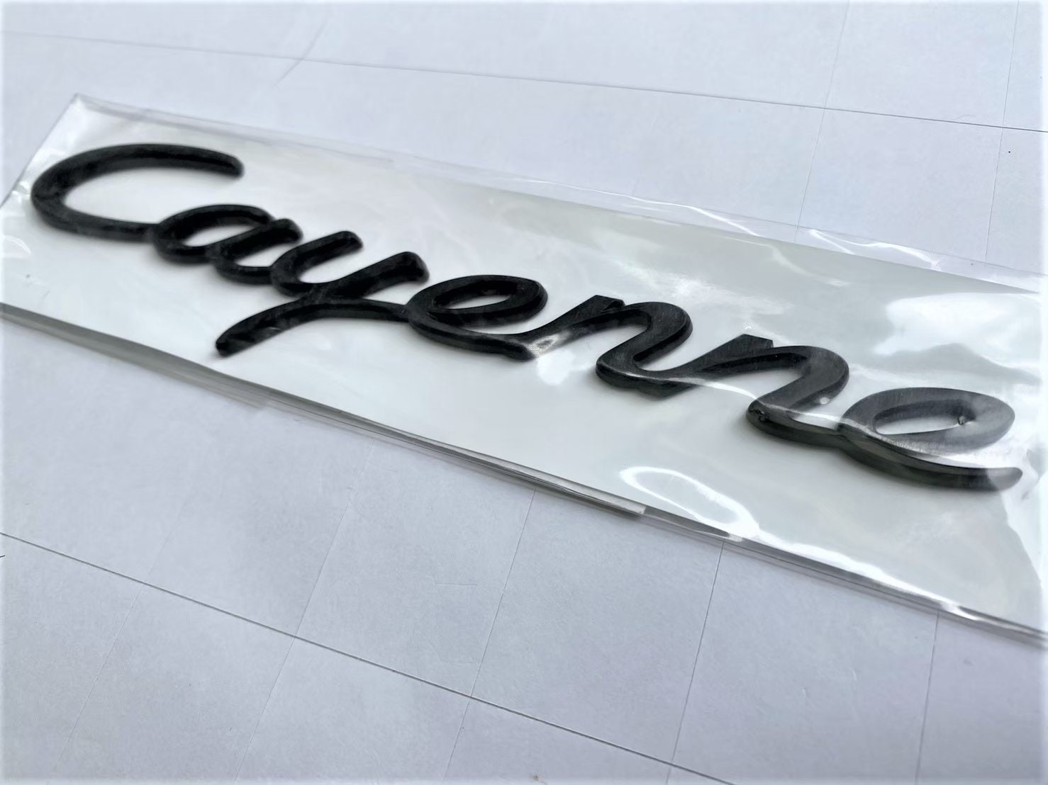 Replacement For Porsche Cayenne Emblem Matte Black Letters Etsy