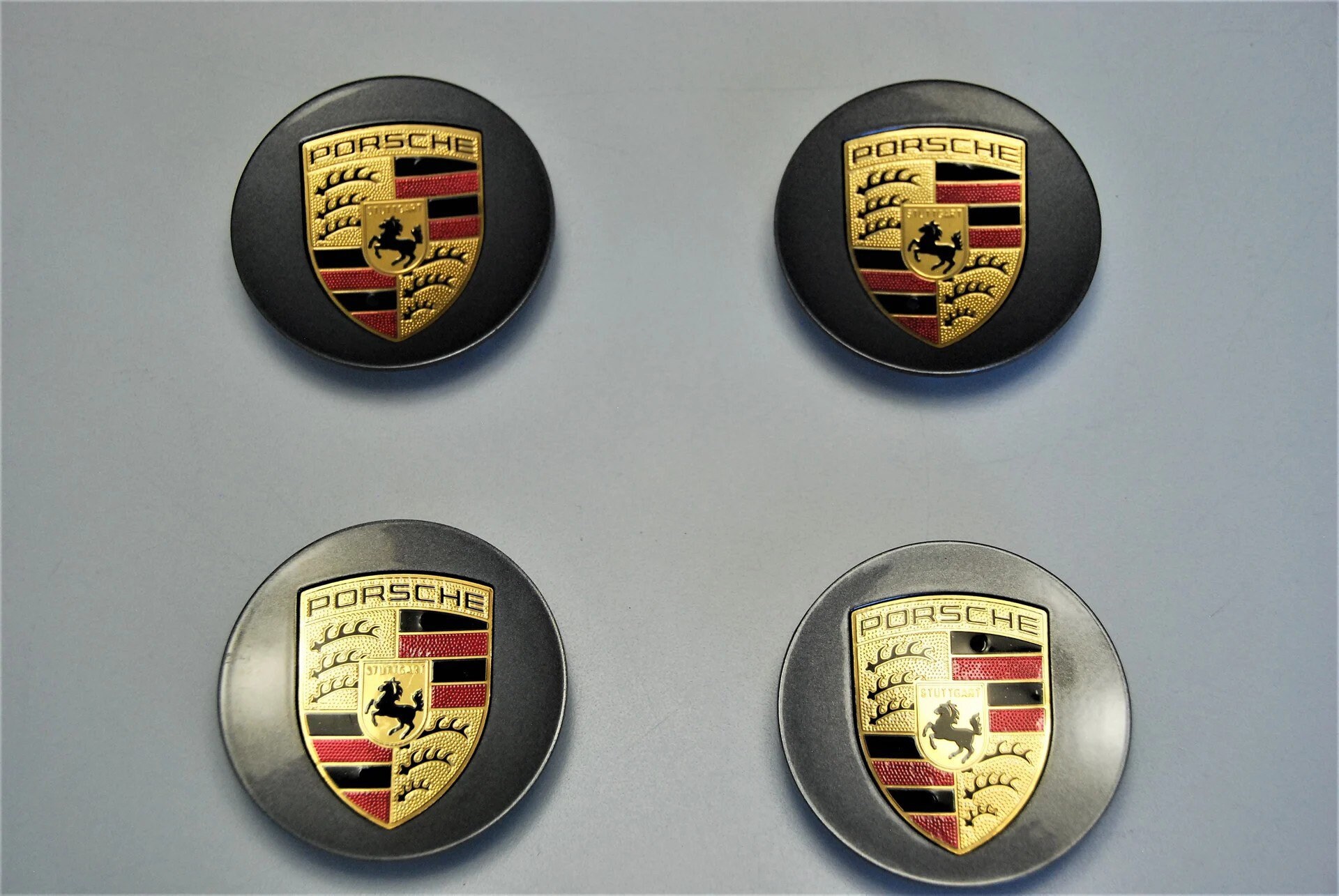 Porsche Gray 76mm Emblem Logo Badge Hub Wheel Rim Center Cap Etsy