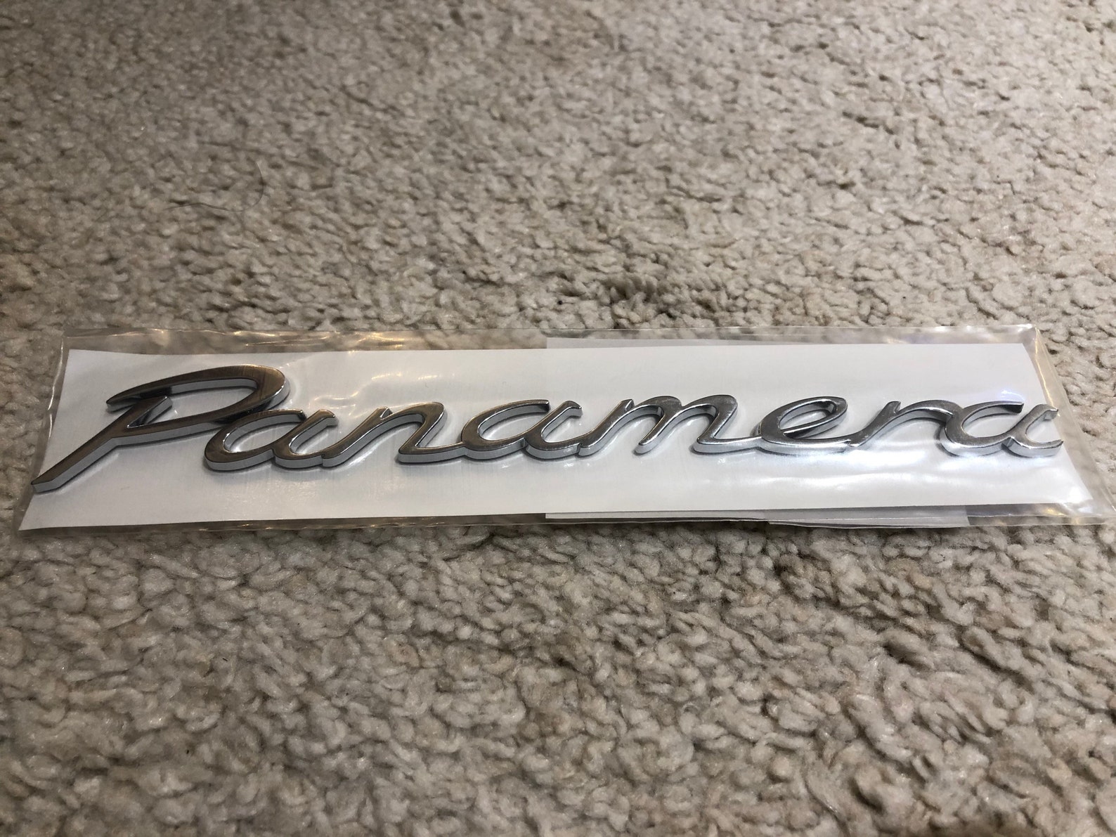 Replacement For Porsche Panamera Emblem Silver Letters Etsy
