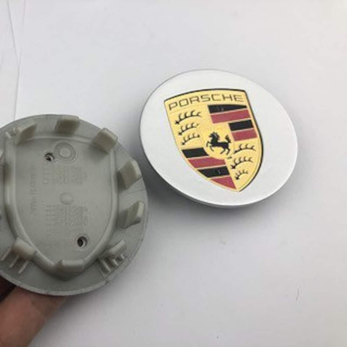 Porsche Silver 76mm Emblem Logo Badge Hub Wheel Rim Center Cap Etsy