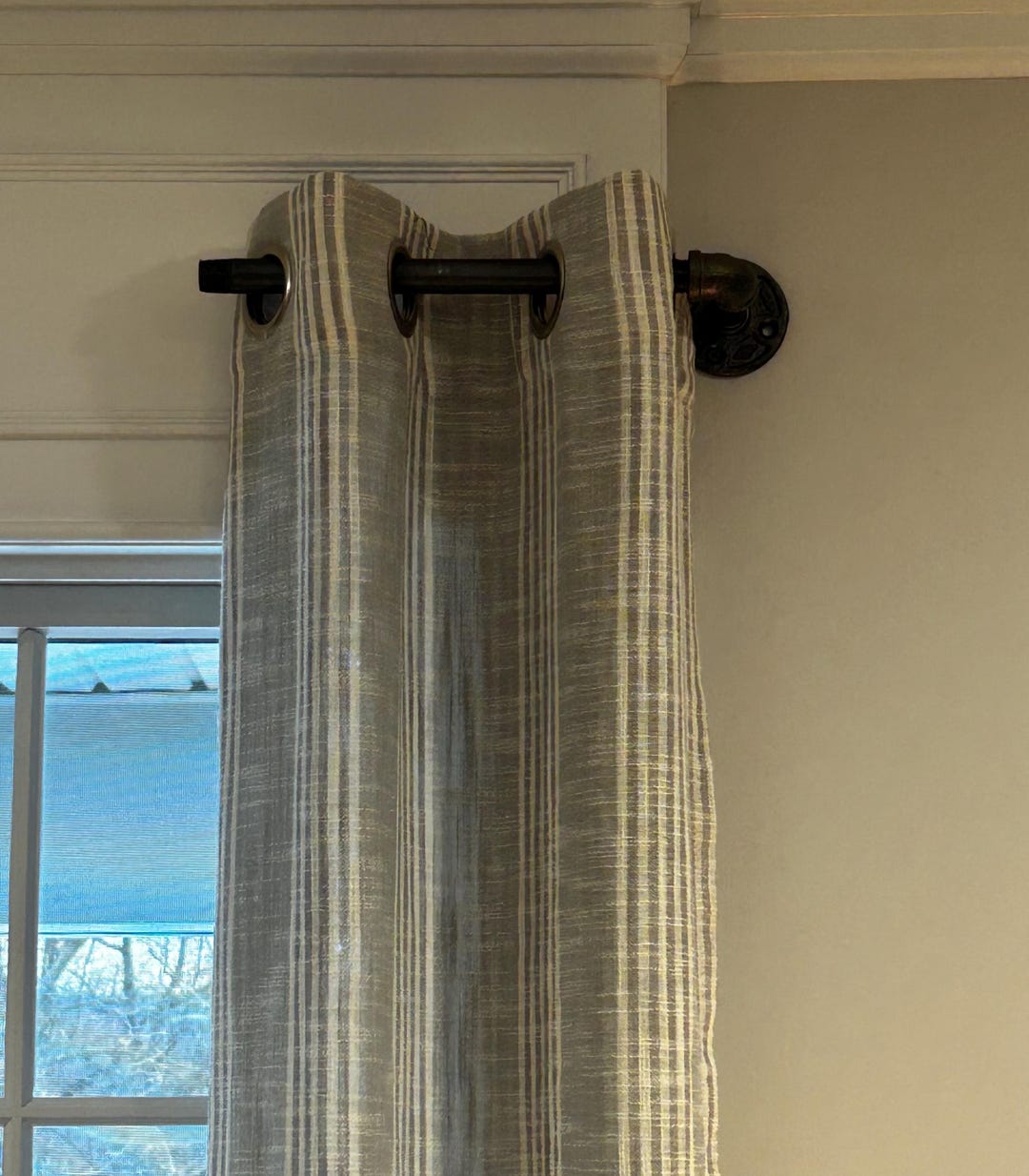 Half Window Rods Pipe Curtain Rods, Half Window - Etsy