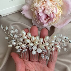 Pettine per capelli da sposa Pettine per capelli perla Pettine per capelli da sposa Copricapo da sposa Accessori per capelli da sposa Accessori per capelli da sposa Copricapo da sposa Perla