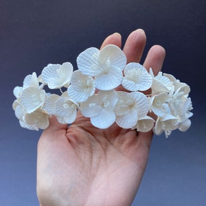 Floral head band, Bridal head piece, Floral wreath, Bridal tiara, Floral tiara, Flower bridal crown