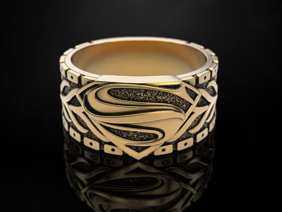 Superman wedding shop ring