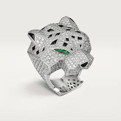 Panther De Cartier Ring For Sale at 1stDibs | cartier panther ring dupe, cartier  panthere ring dupe, cartier panther wedding band