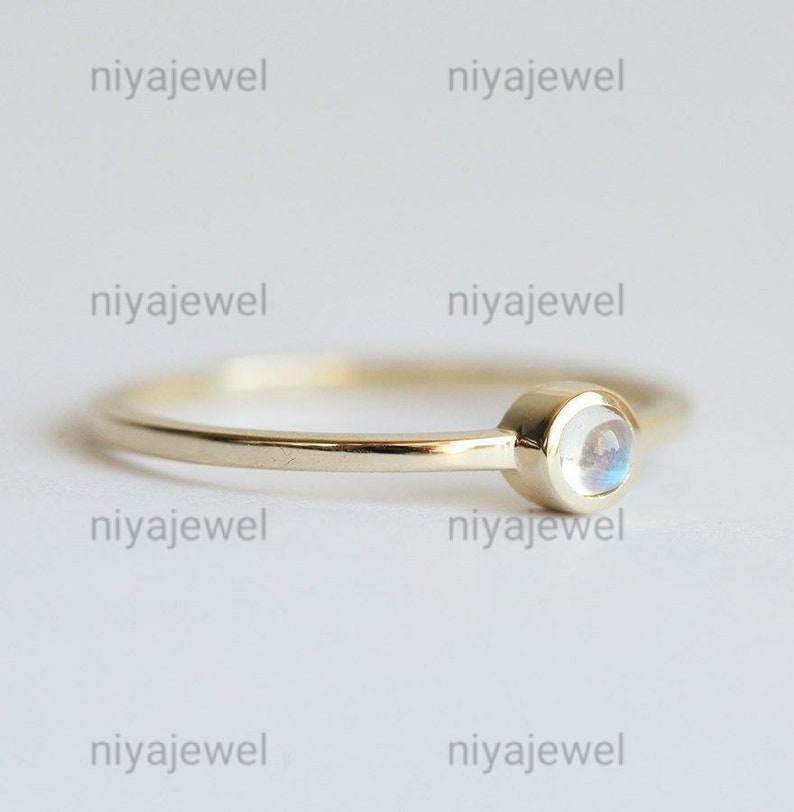Details about Gold Little Moonstone Ring Details about Gold Little Moonstone Ring