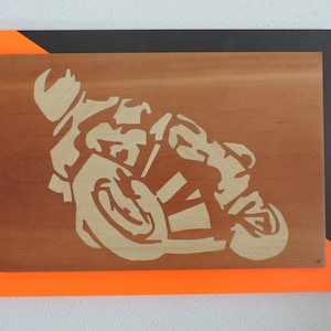 Intarsienmalerei: Sportmotorrad